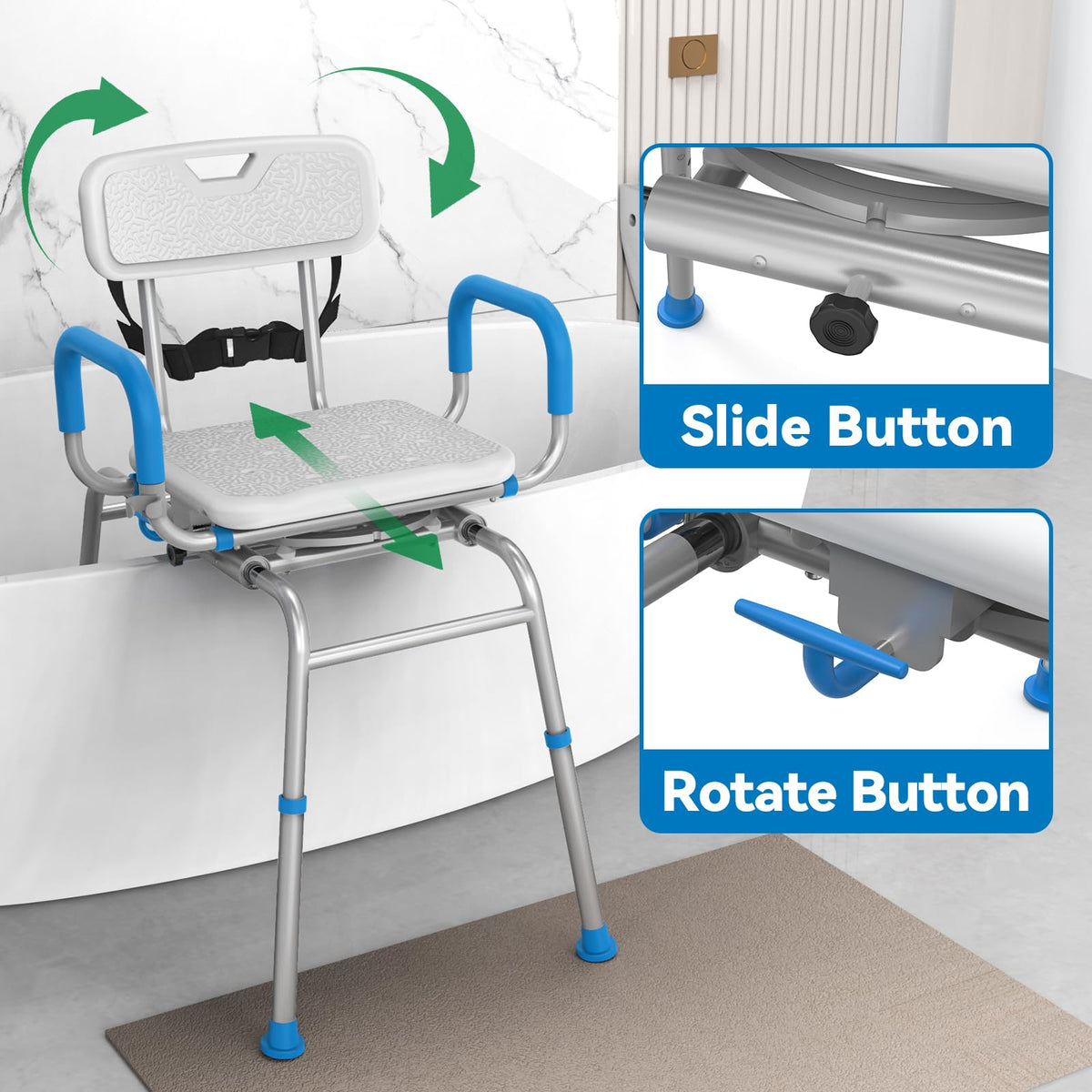 Sliding Shower Chair Tub Transfer Bench X527226