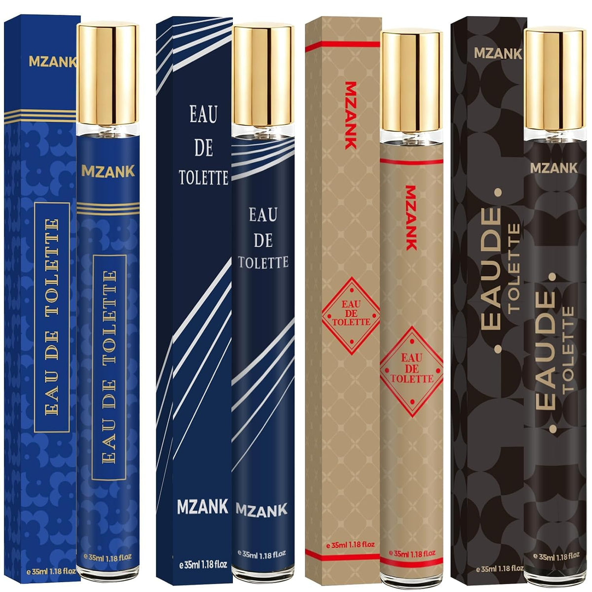 4 Pack Travel Size Eau de Toilette Cologne A907