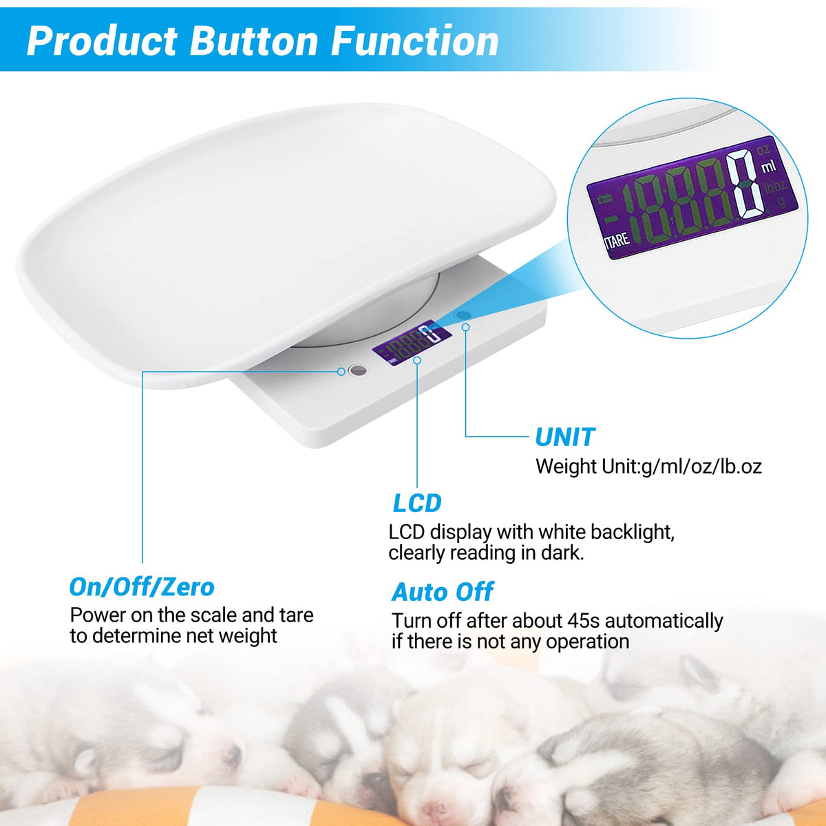 Digital Pet Scale with Tape Measure T203133