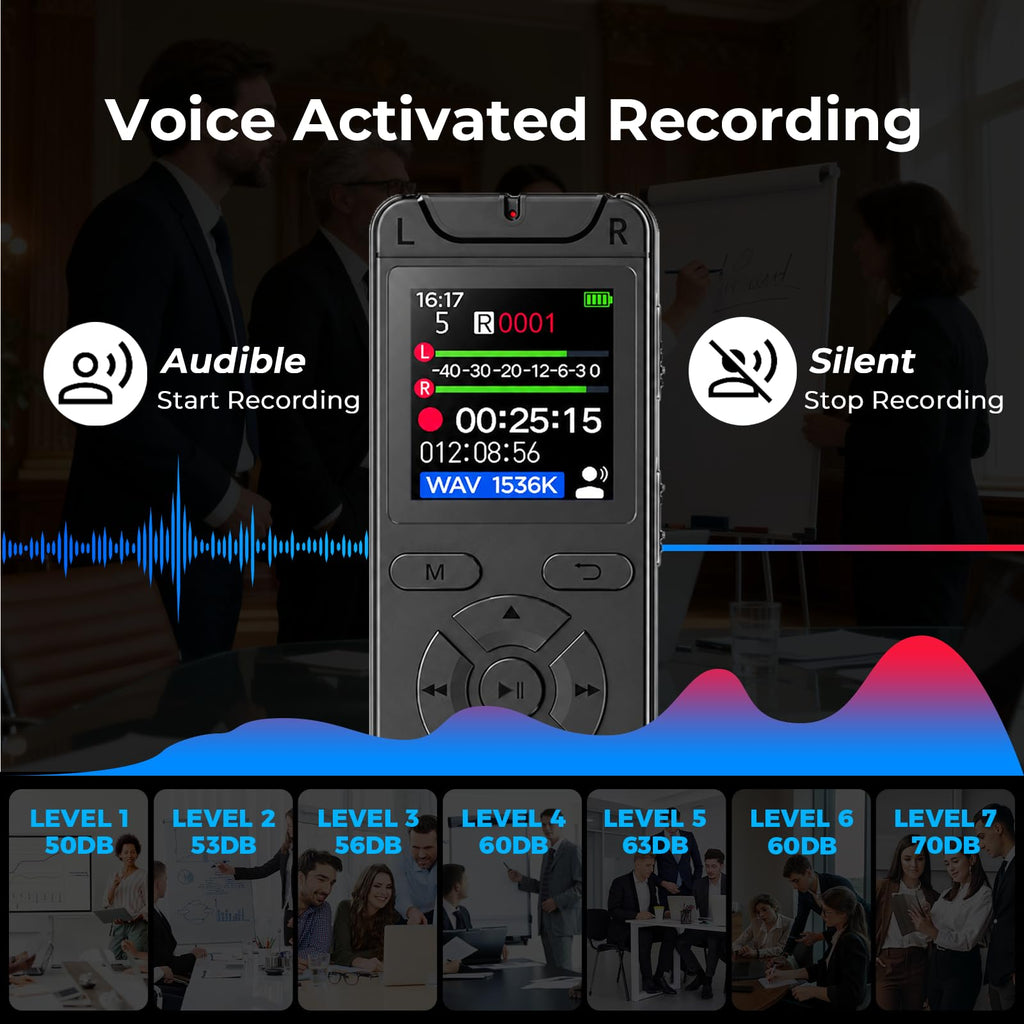 32GB Digital Voice Recorder with Playback E953156