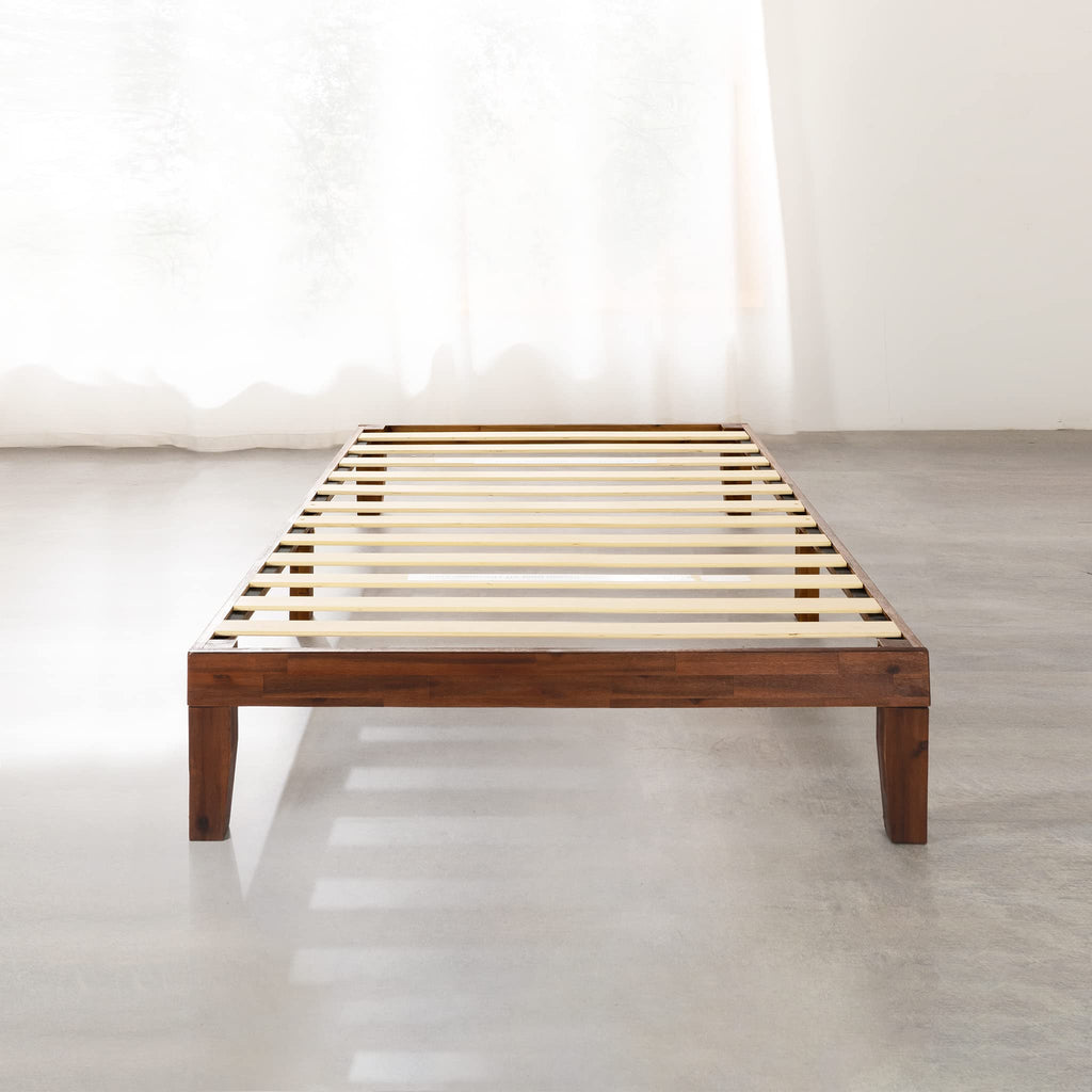 12-Inch Solid Wood Platform Bed, Twin, Espresso P977520