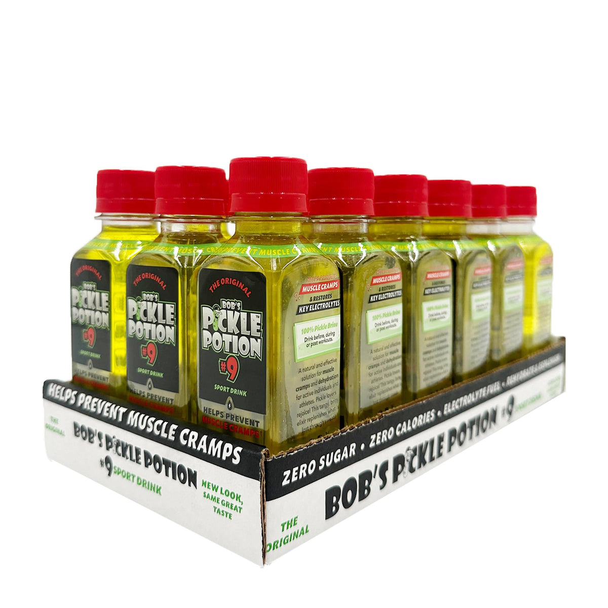 Electrolyte Pickle Shot Zero Caffeine & Gluten-Free 6.3 Oz (Pack of 18, Dill Pickle) G751397