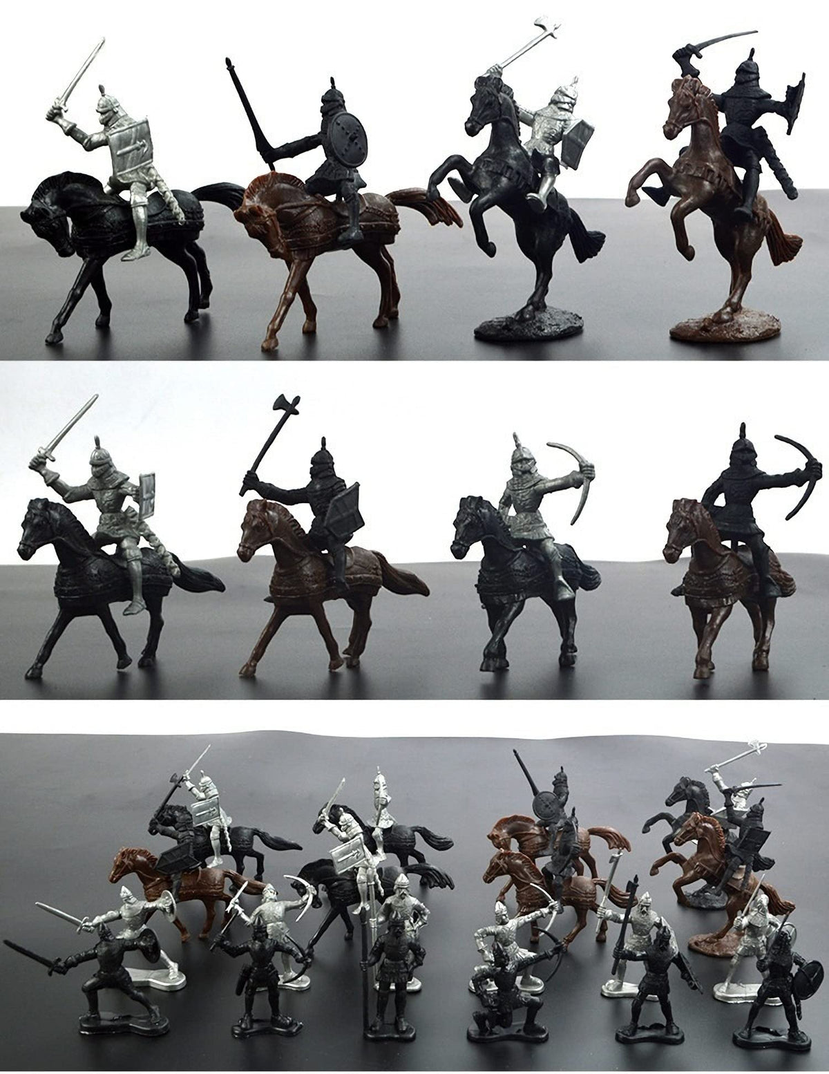 Medieval Knights Toy Soldier Cavalry Horses Set V355352