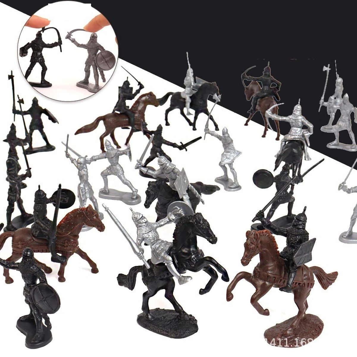 Medieval Knights Toy Soldier Cavalry Horses Set V355352