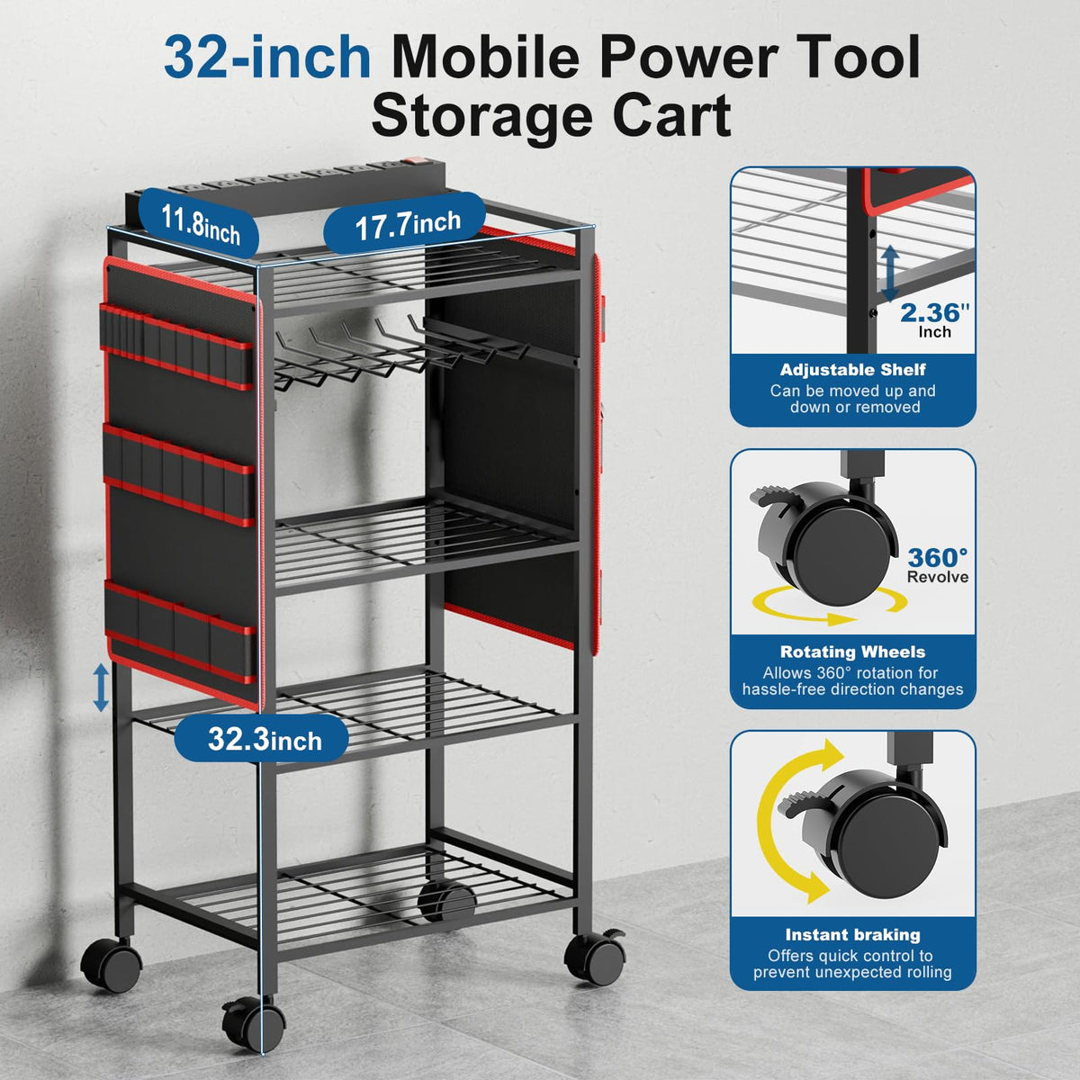 Rolling Tool Organizer Cart L86385