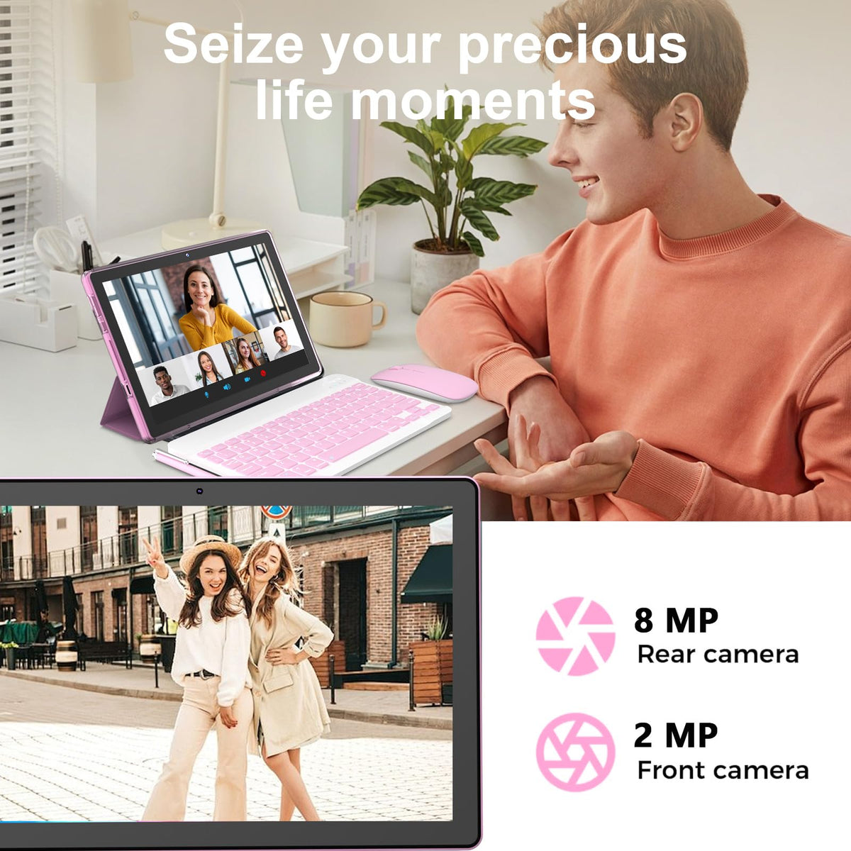 Android 16 Tablet 10 Inch 12 GB RAM 64GB ROM 2 in 1 Tablet PC N9202
