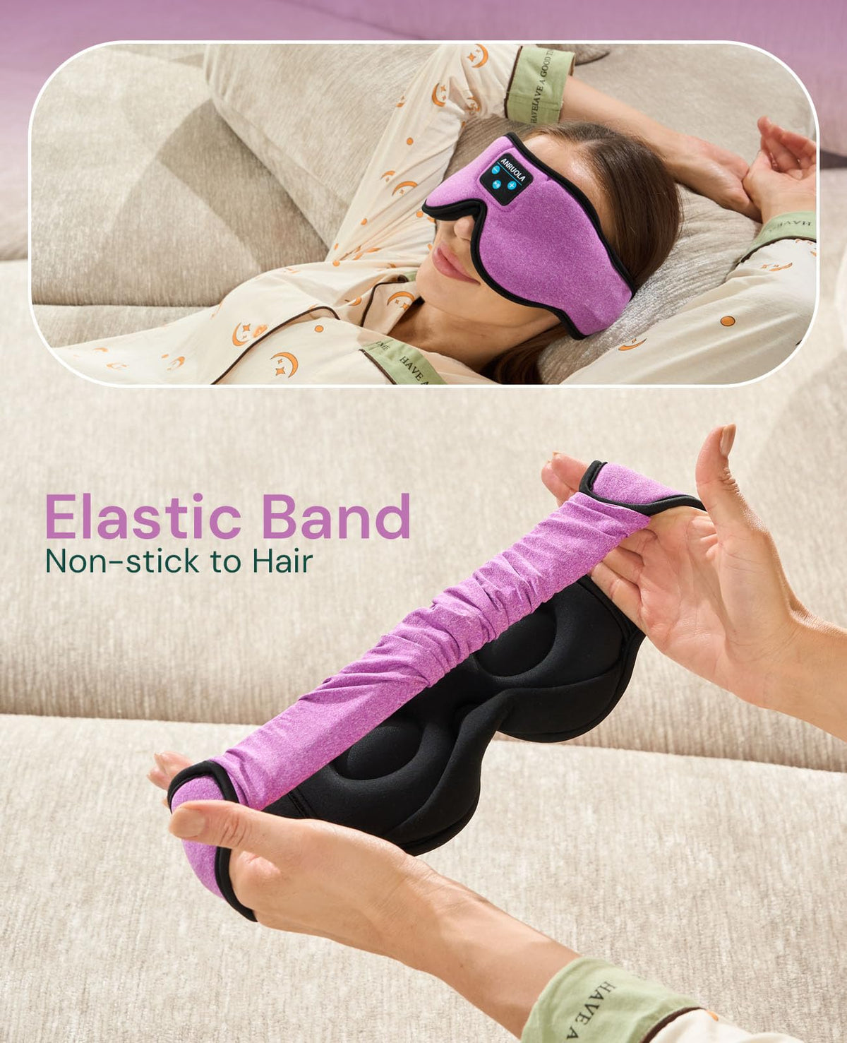 Bluetooth Sleep Mask with Blackout Eye Mask H92076