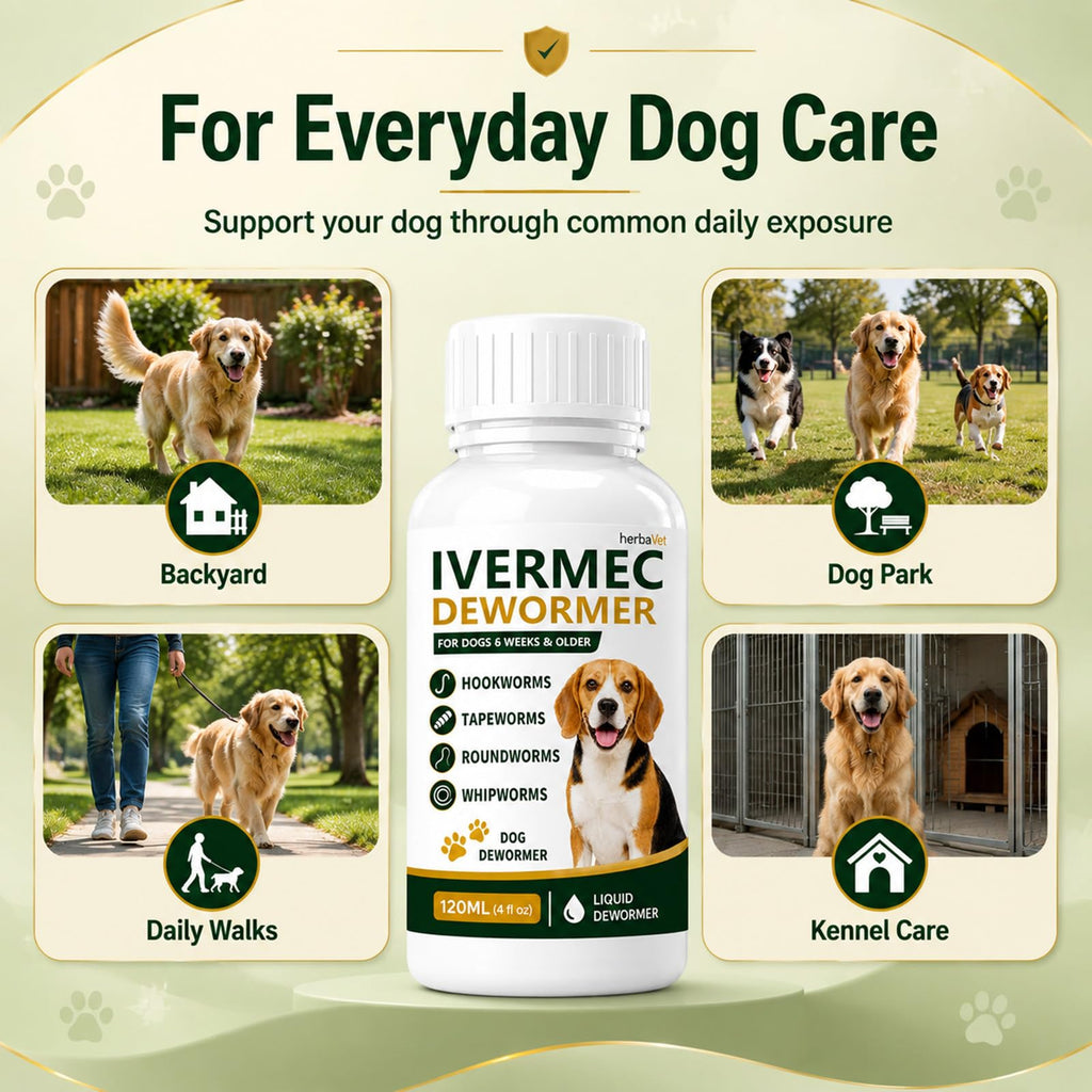 Broad Spectrum Dog Dewormer Liquid 120ml Q802