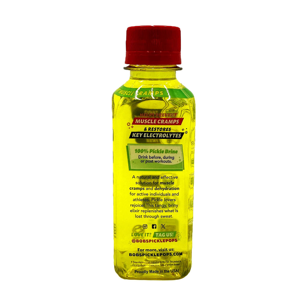 Electrolyte Pickle Shot Zero Caffeine & Gluten-Free 6.3 Oz (Pack of 18, Dill Pickle) G751397