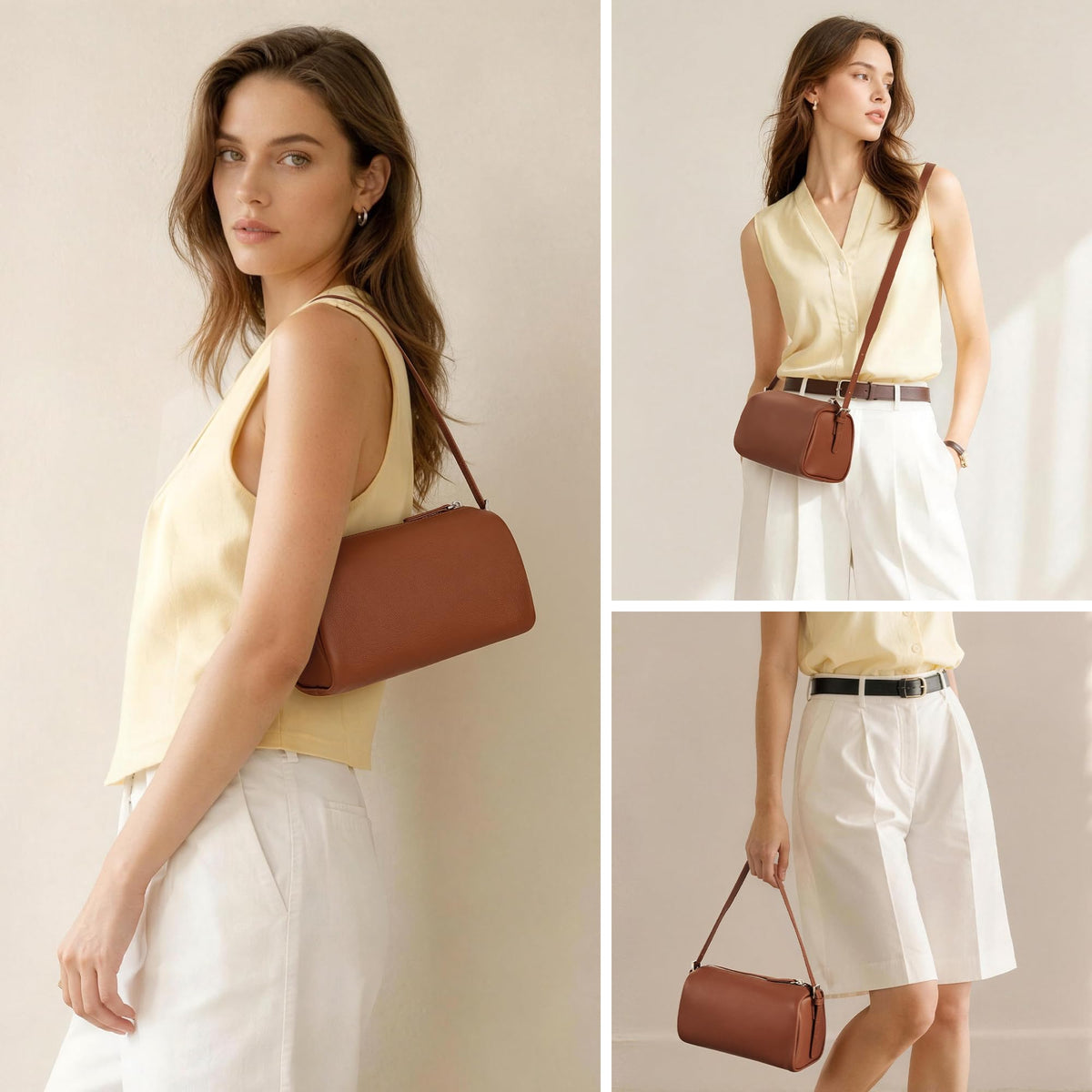Genuine Leather Mini Crossbody Bag T6600