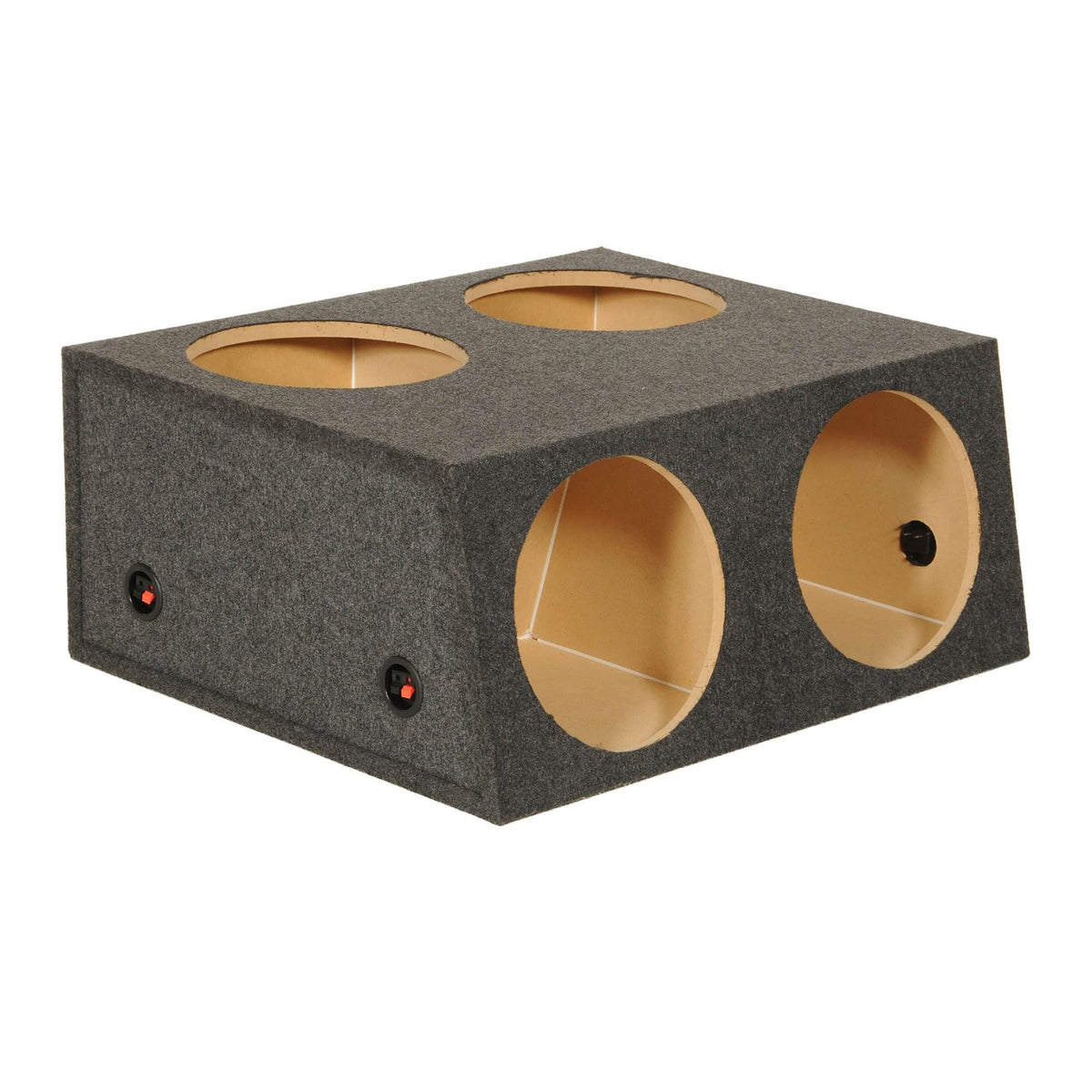 12 Inch 4 Hole Sealed Divided Speaker Box Subwoofer Enclosure H349