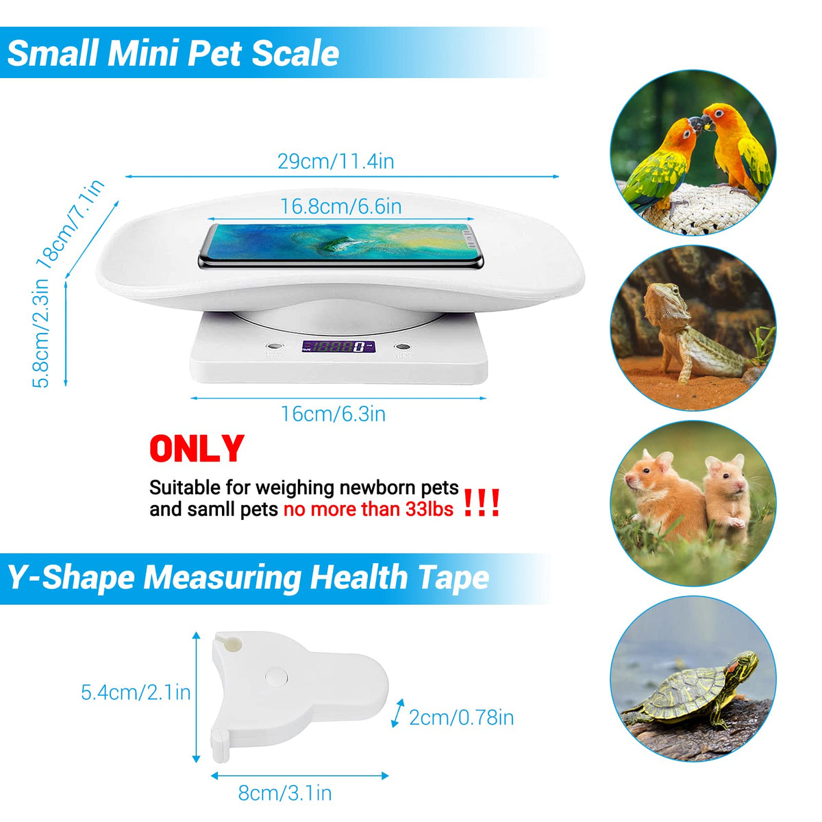 Digital Pet Scale with Tape Measure T203133