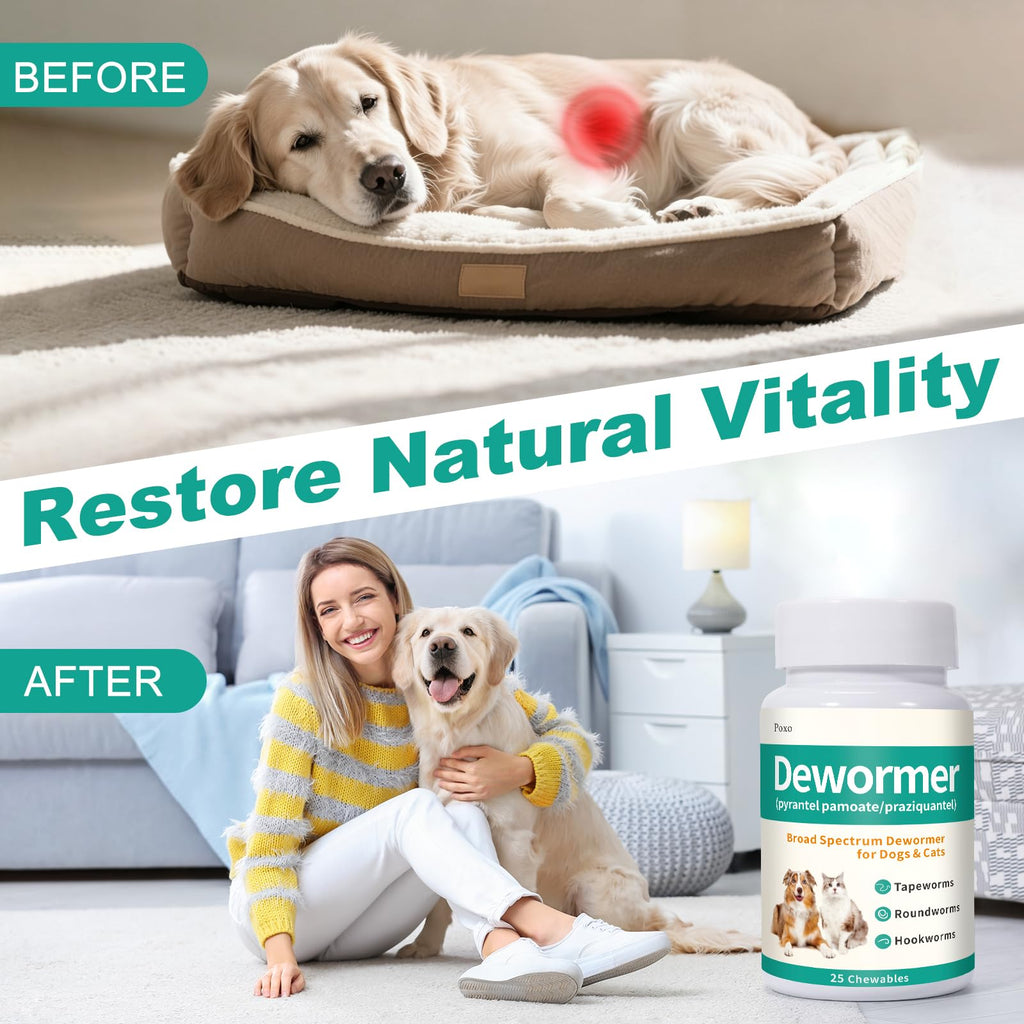 Dewormer for Dogs & Cats, 25 Chewable Y351