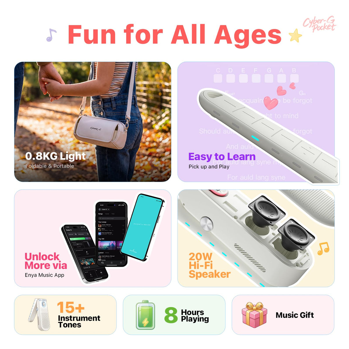 Pocket Guitar with Built-in Speaker C894895