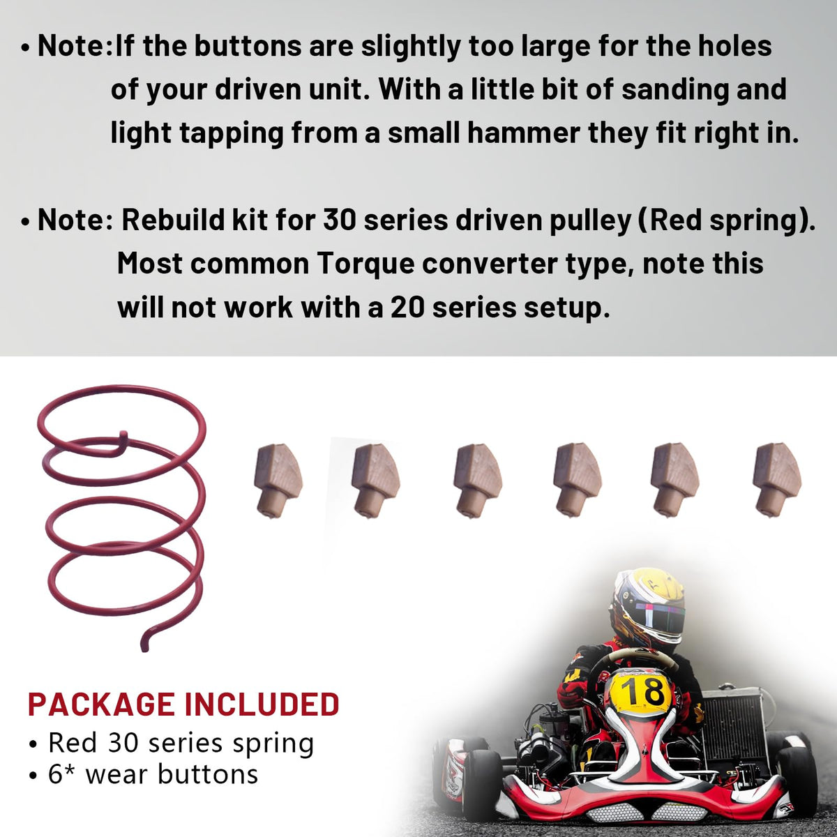 30 Series Torque Converter Driven Pulley Rebuild Kit S907643