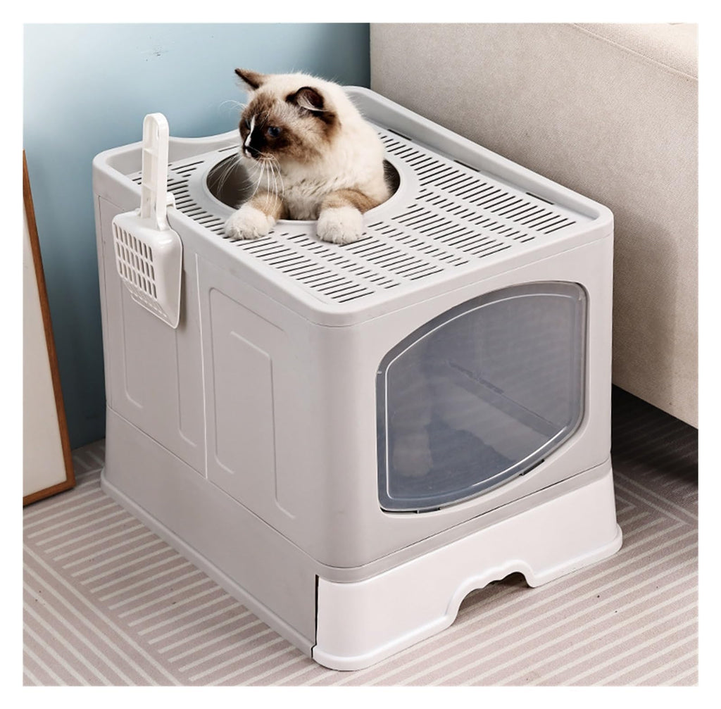 Foldable Cat Litter Box with Lid S166