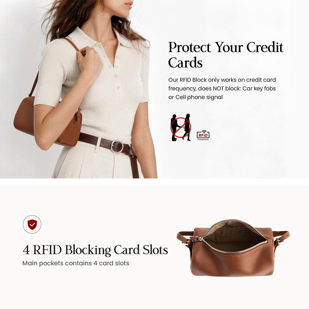 Genuine Leather Mini Crossbody Bag T6600