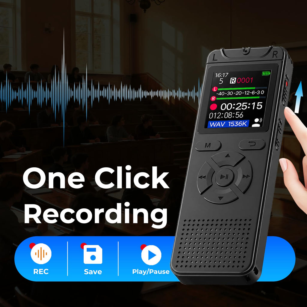 32GB Digital Voice Recorder with Playback E953156