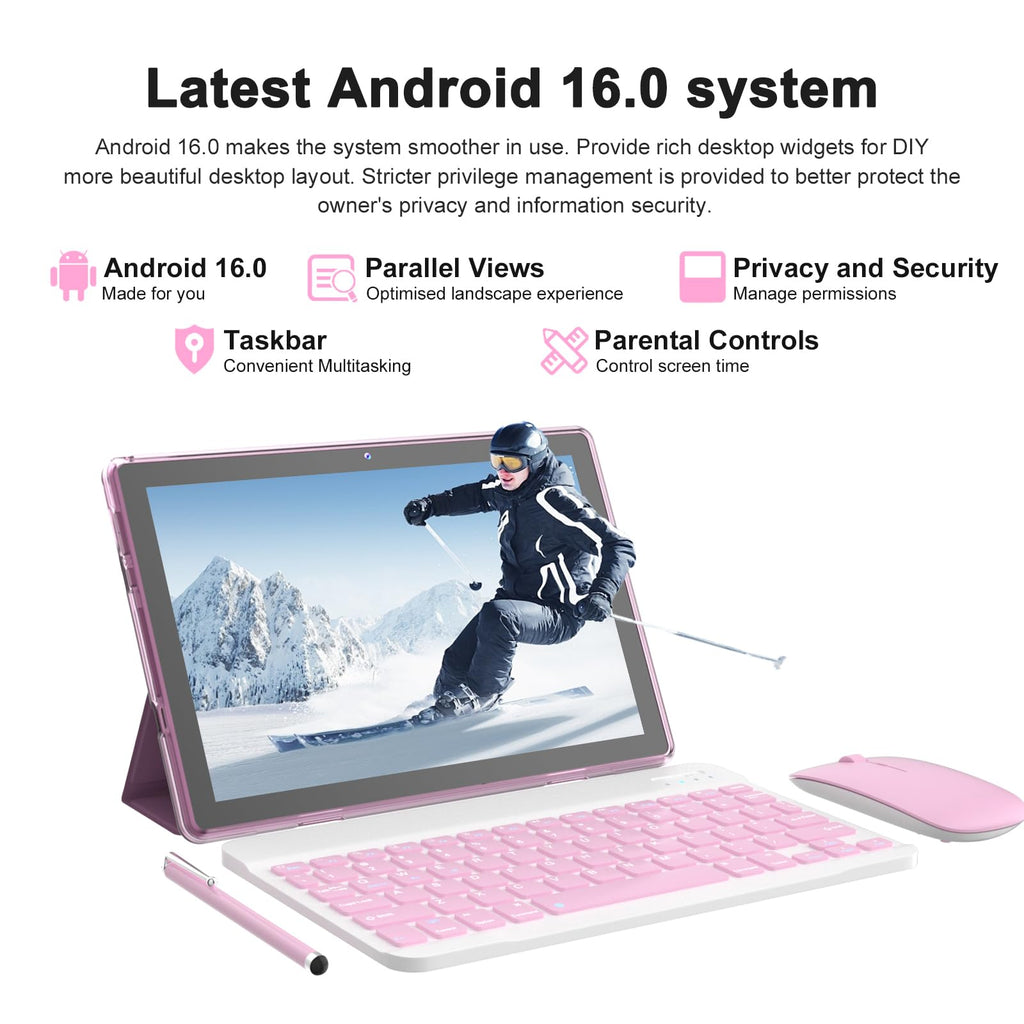 Android 16 Tablet 10 Inch 12 GB RAM 64GB ROM 2 in 1 Tablet PC N9202