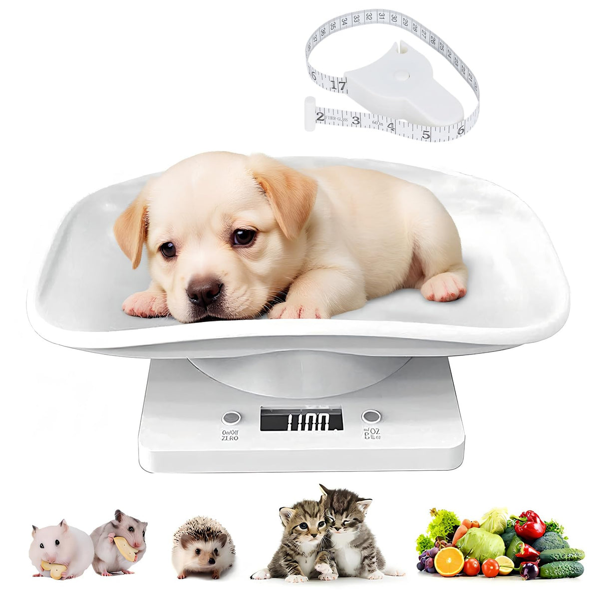 Digital Pet Scale with Tape Measure T203133