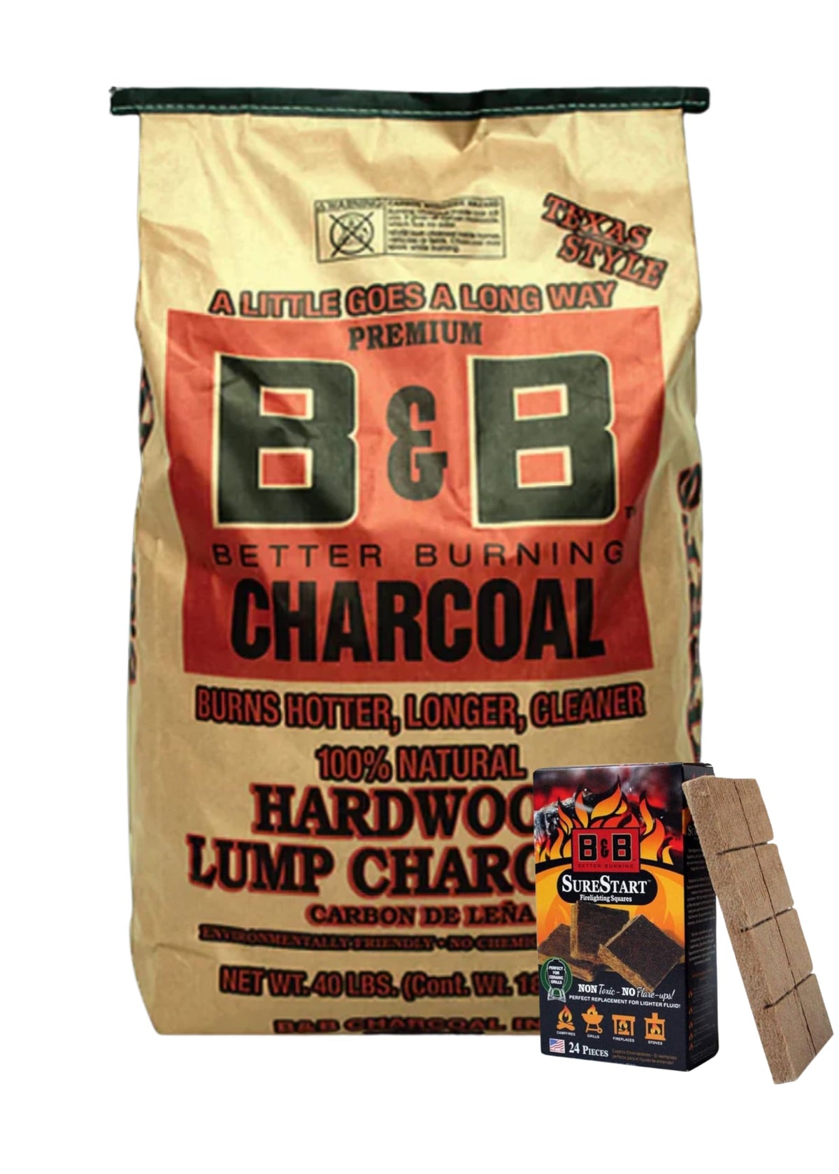 Charcoal Briquets with 24 Firelighting Squares V87759