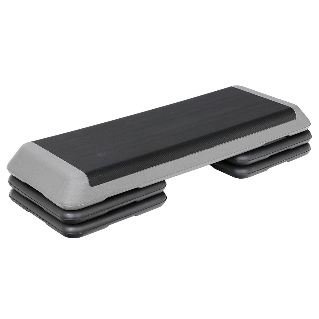 43" Adjustable Aerobic Exercise Step Platform with 4 Removable Risers S856041