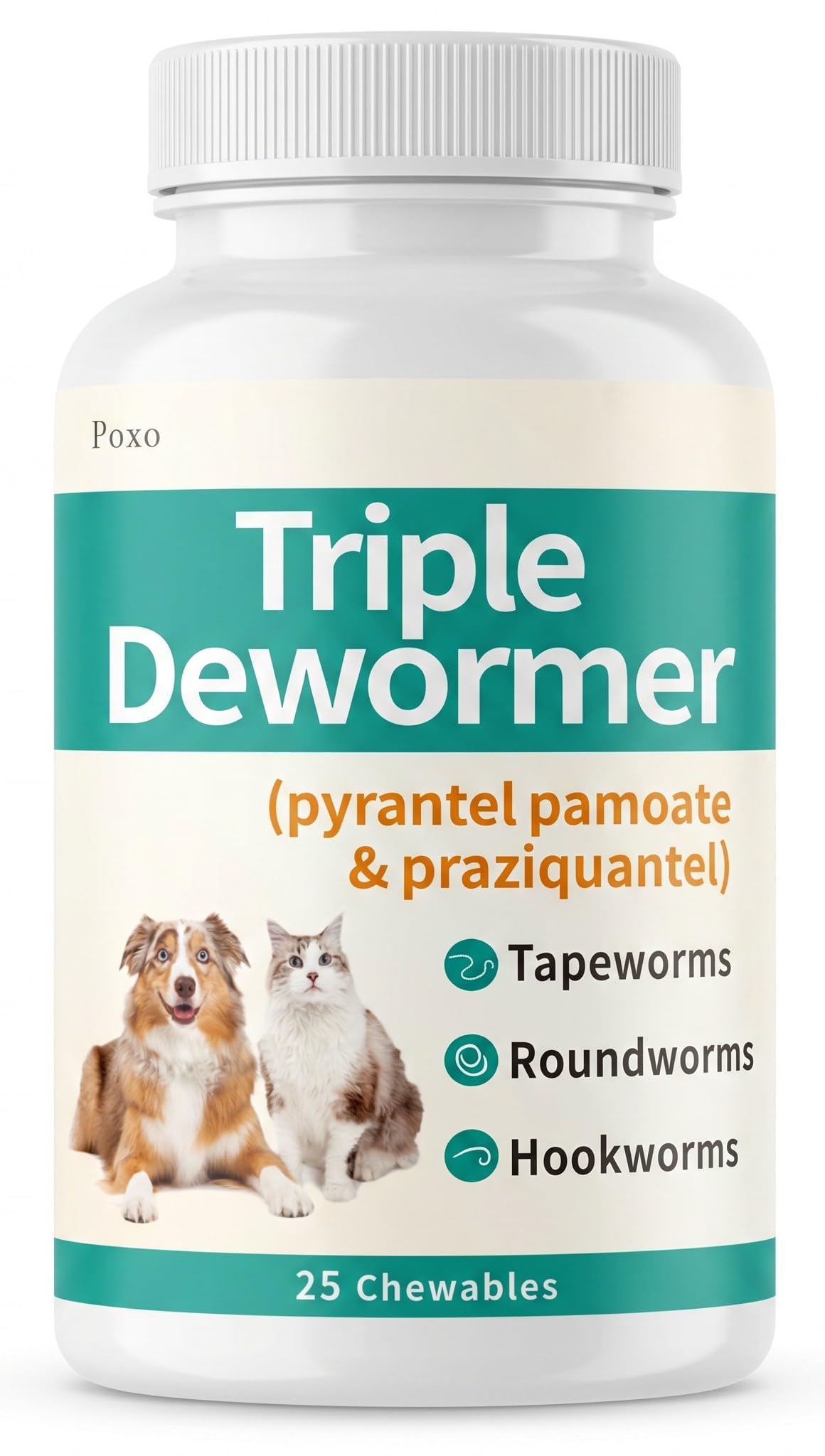 Dewormer for Dogs & Cats, 25 Chewable Y351