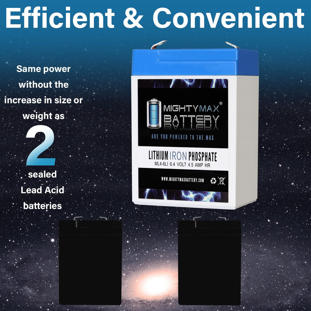 6V 4.5AH Lithium Replacement Battery M6155