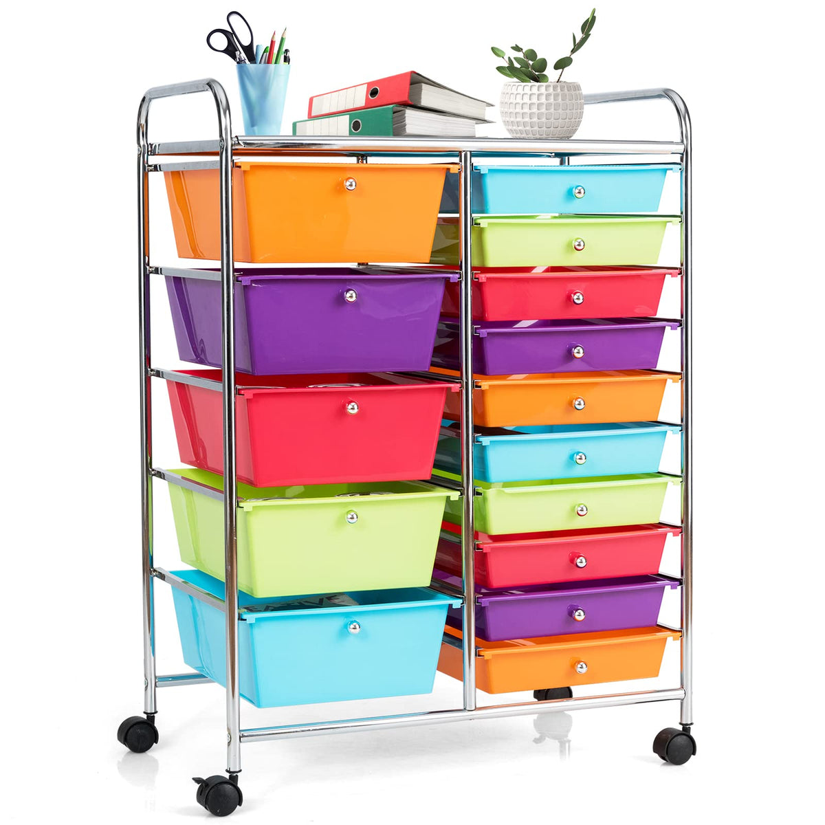 15 Drawer Rolling Storage Cart M206