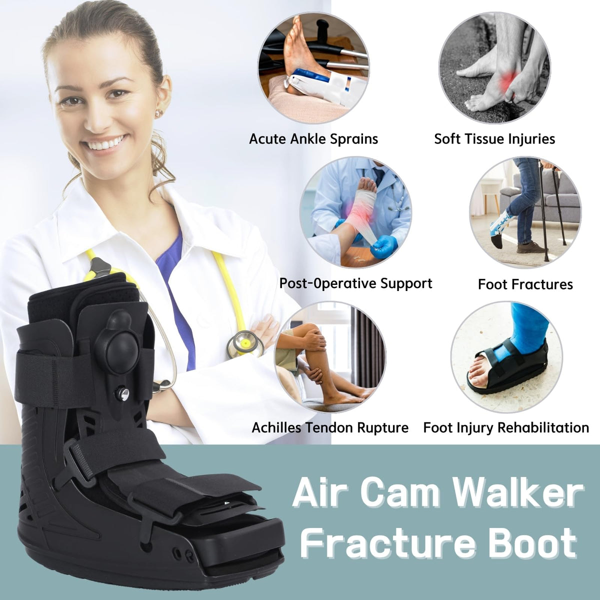 Short Inflatable Walking Boot U989644