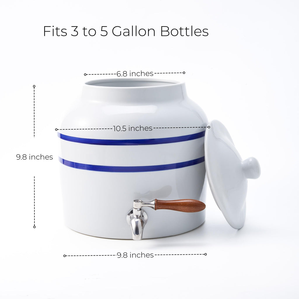 Ceramic Water Dispenser for 3-5 Gallon Bottles H654751