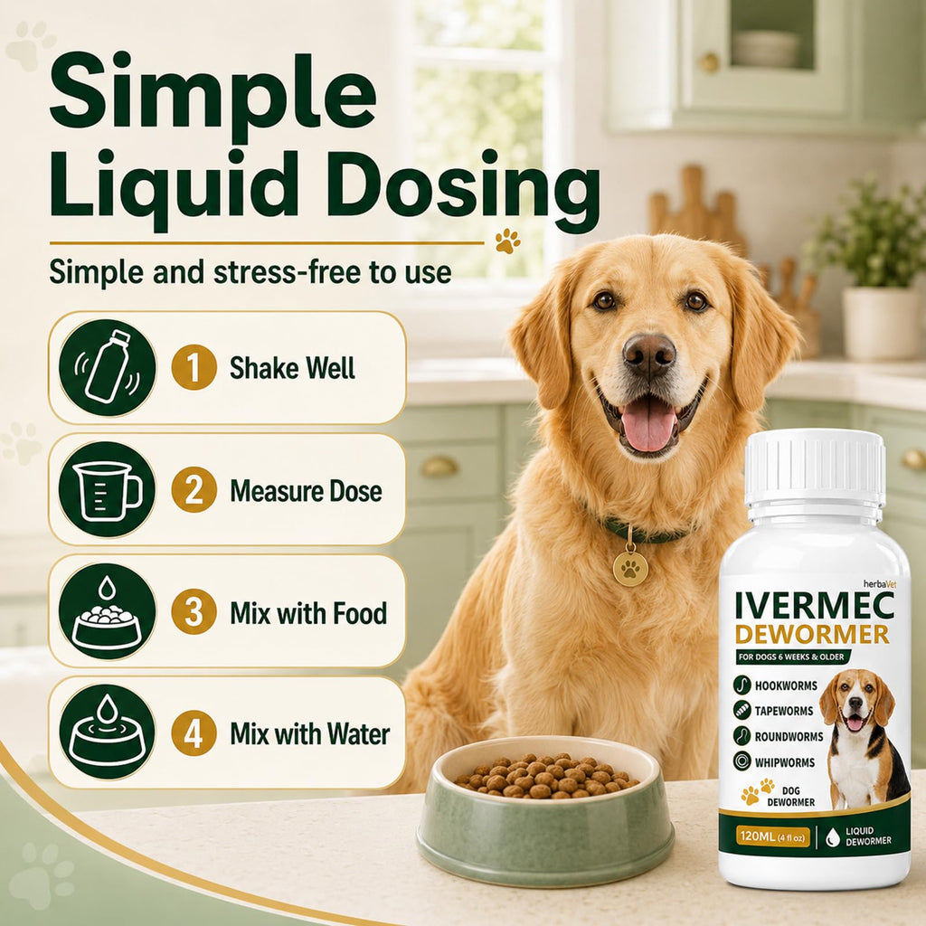 Broad Spectrum Dog Dewormer Liquid 120ml Q802
