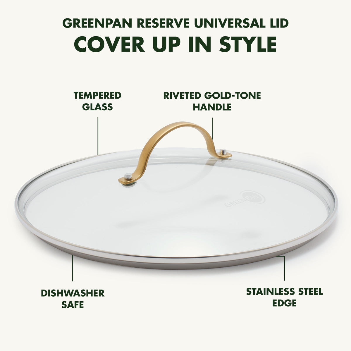 10" Tempered Glass Lid for Cookware S715
