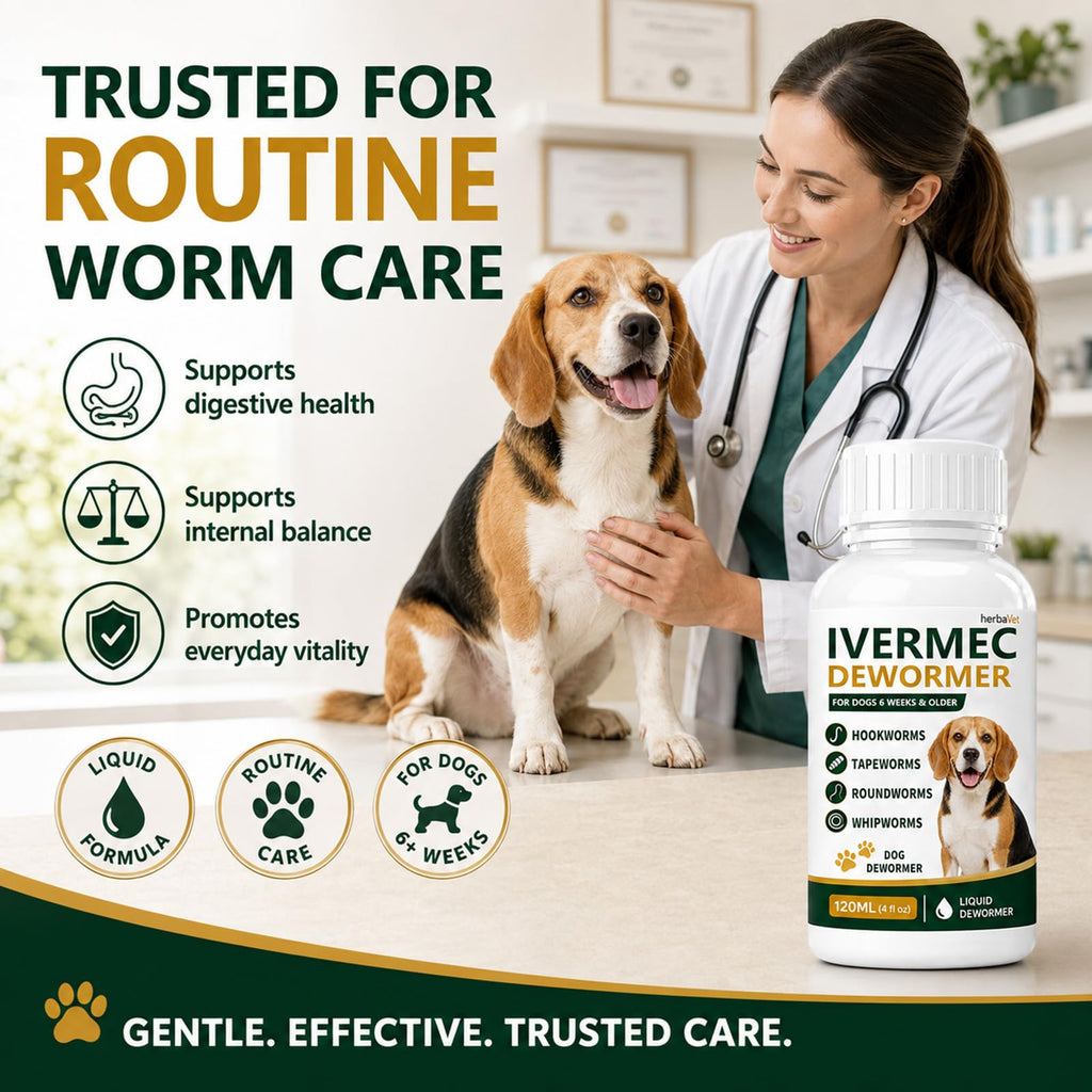 Broad Spectrum Dog Dewormer Liquid 120ml Q802