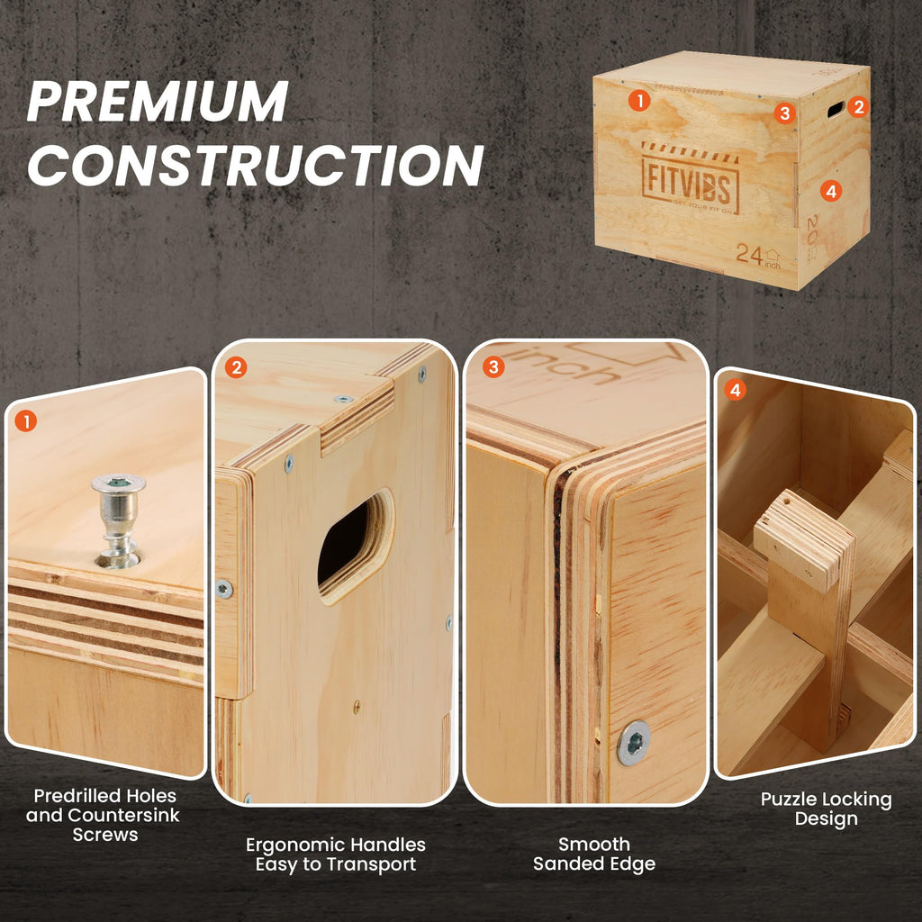 Wooden Plyo Box 30" x 24" x 20" S8371