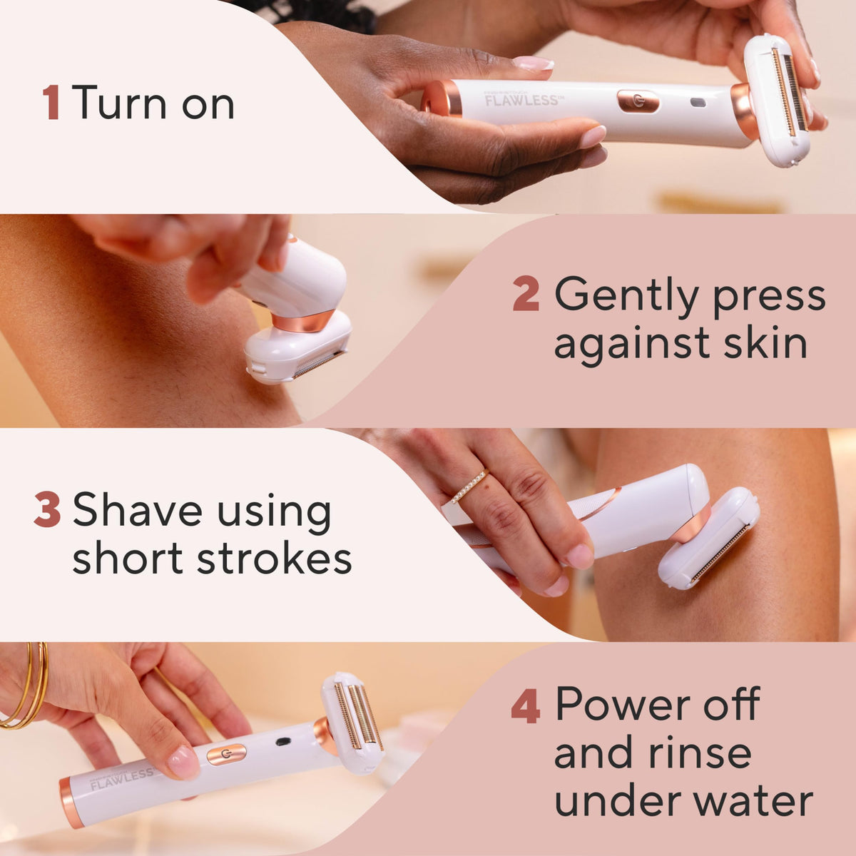 Electric Razor for Women with LED Light A2627