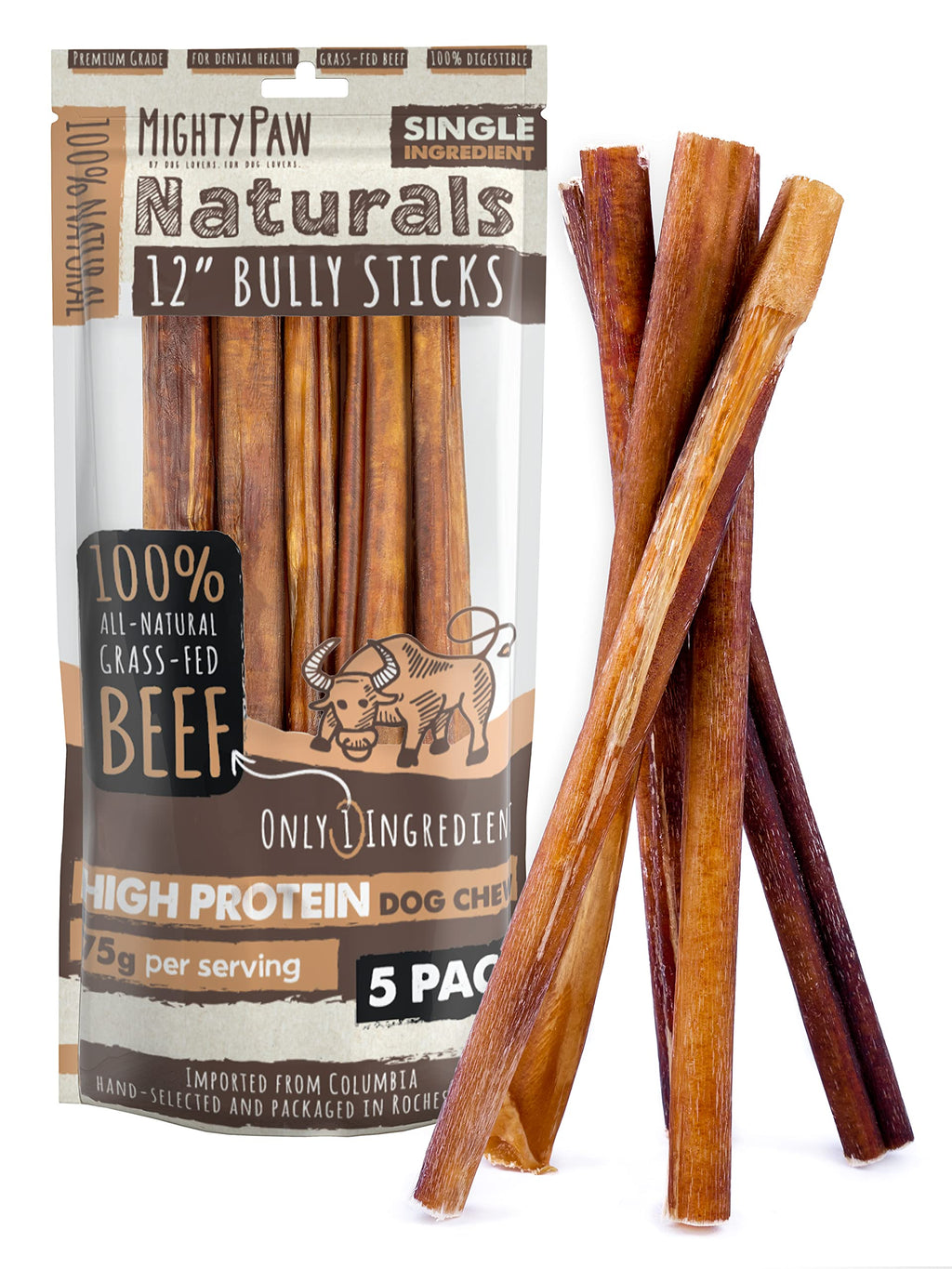12" Bully Sticks Dog Chew T855