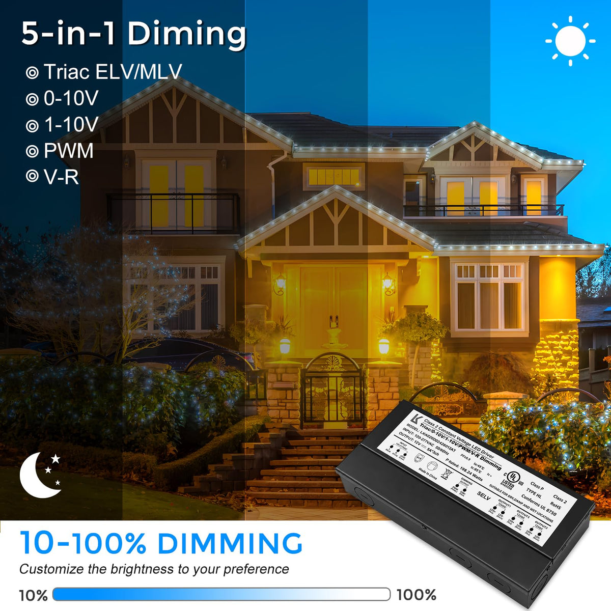200W Dimmable IP67 Waterproof LED Driver N6409