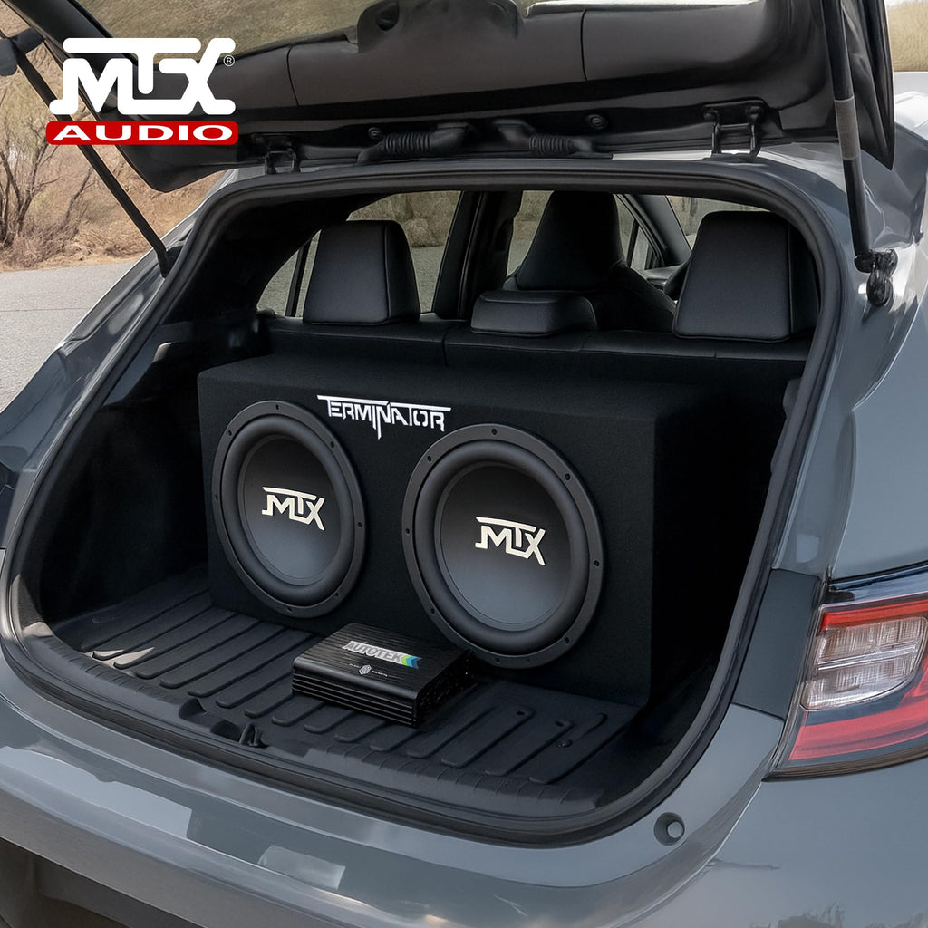 12" Subwoofer Box, Mono Amp & 4 Gauge Wiring Kit K1679