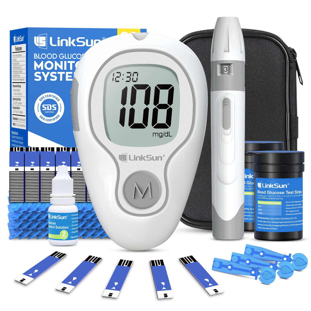 Glucose Monitor Kit, 100 Strips & Lancets U190396