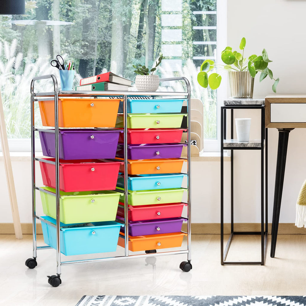15 Drawer Rolling Storage Cart M206