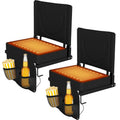 Black Heated Folding Stadium Seat Z35437
