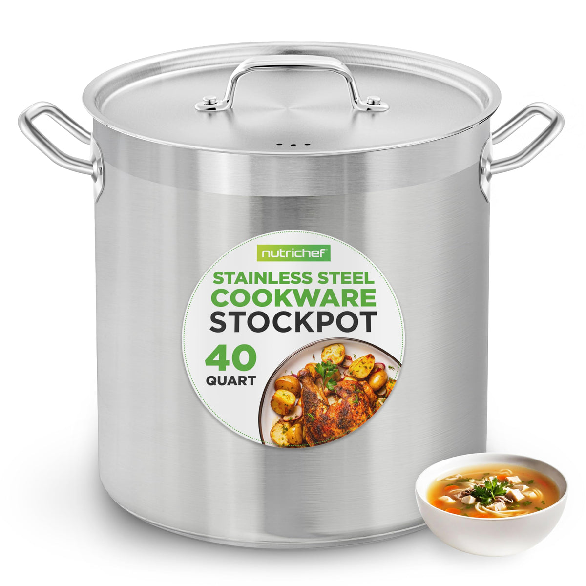 40 Quart Stainless Steel Stockpot X1732