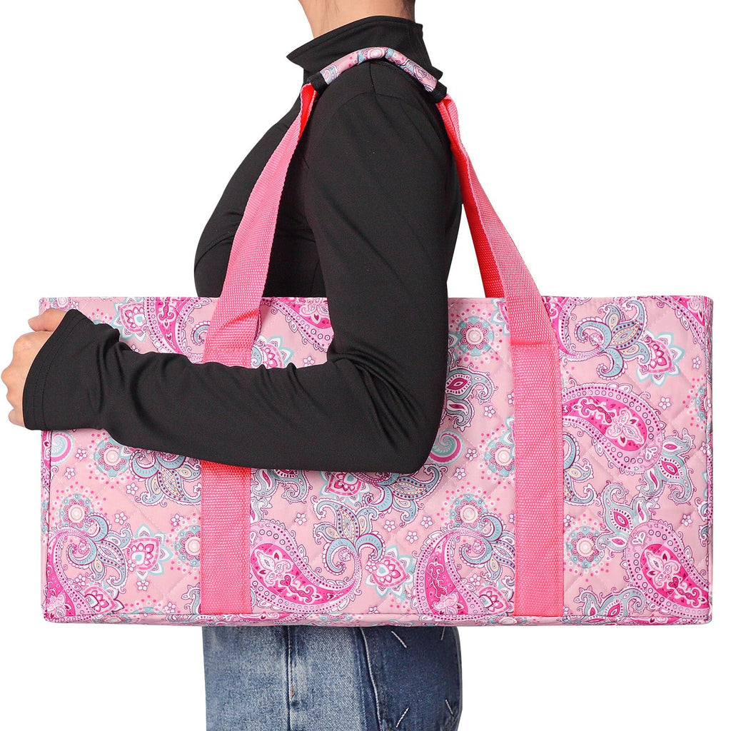 American Mahjong Game Set, 166 Pink Tiles, 4 All-in-One Color Rack/Pushers & Drawstring Bag B511949