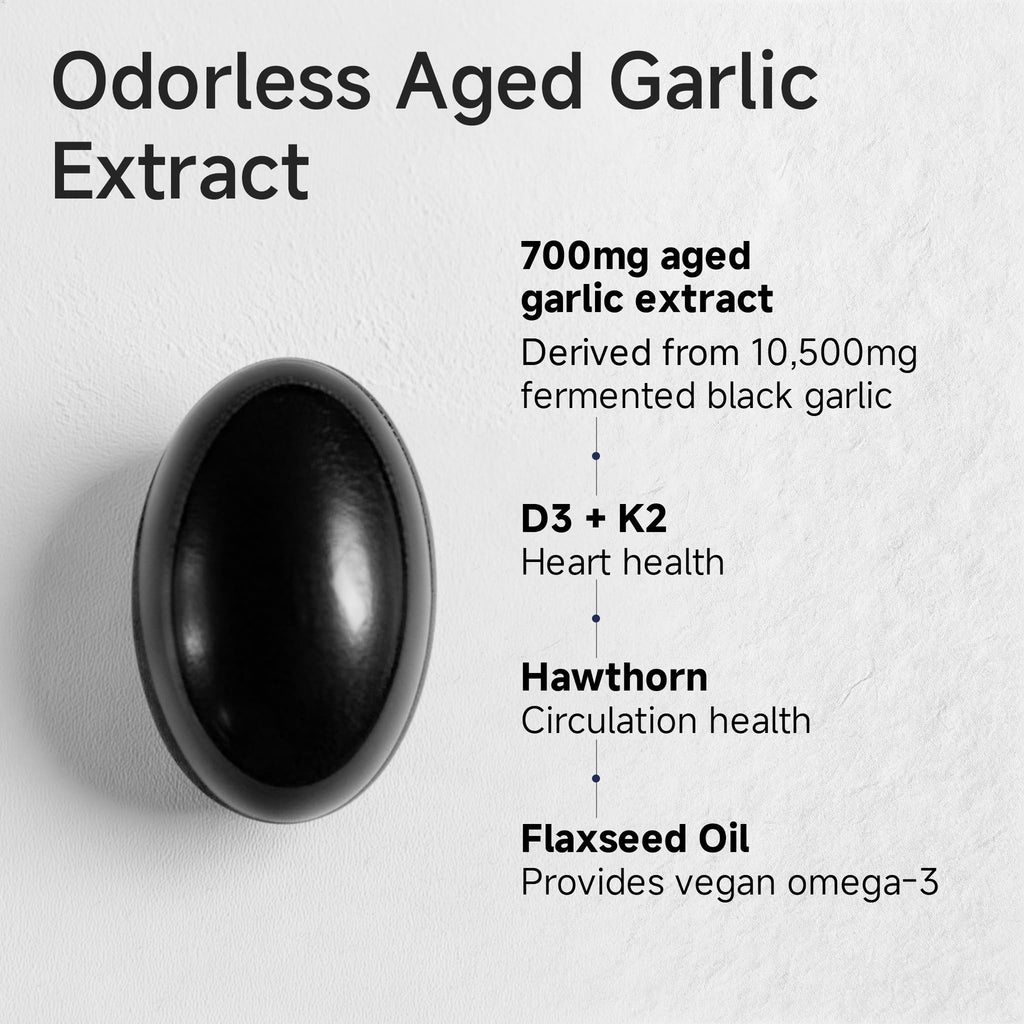 Aged Black Garlic Extract 700mg Supplements Y24113