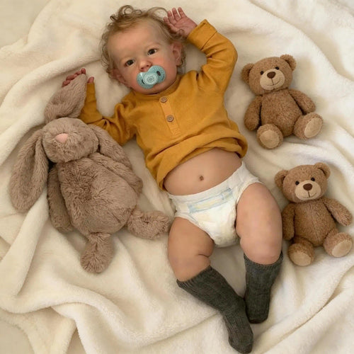 20 inch Vinyl Reborn Baby Doll with Hair U783976
