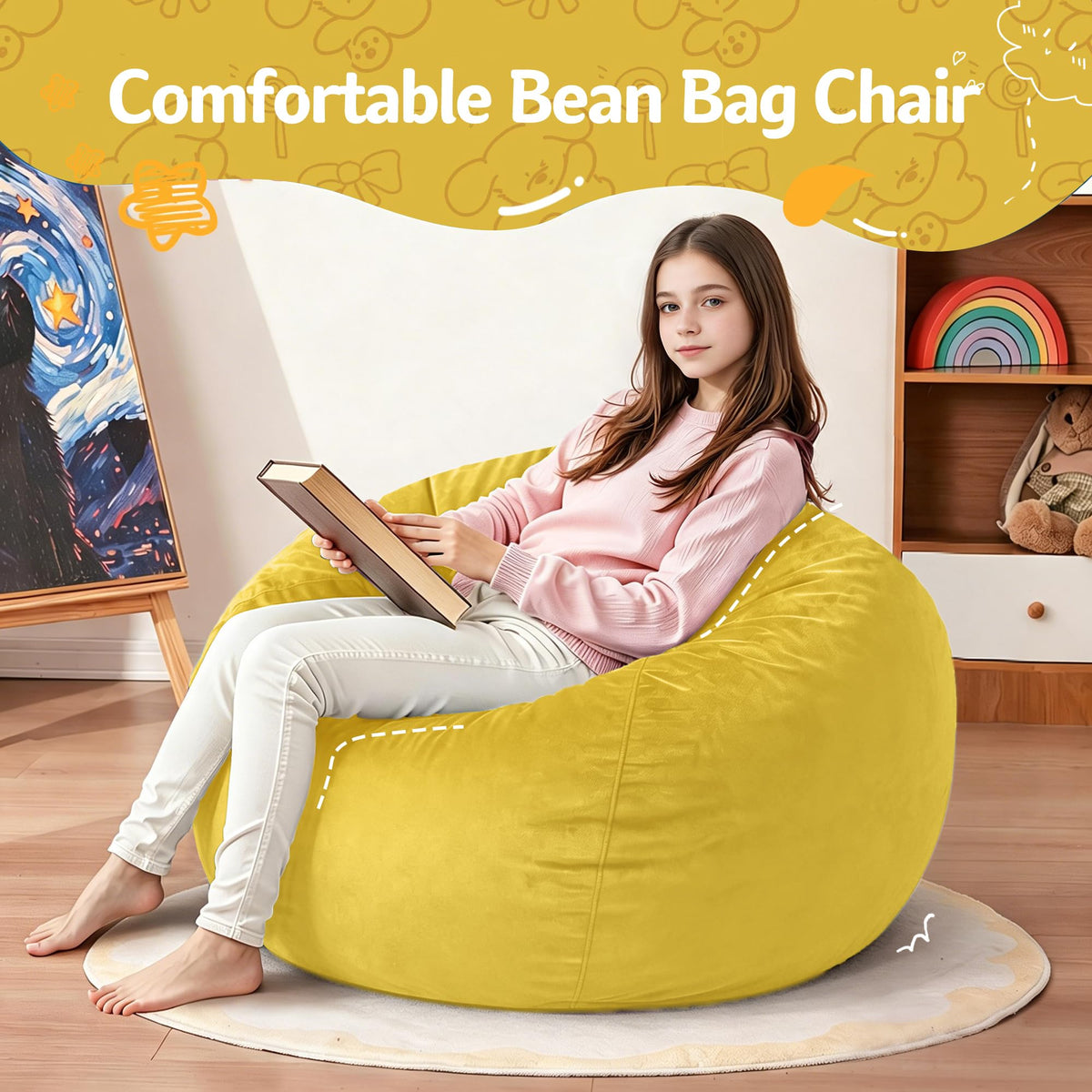 2FT Bean Bag Chair with Handle M728