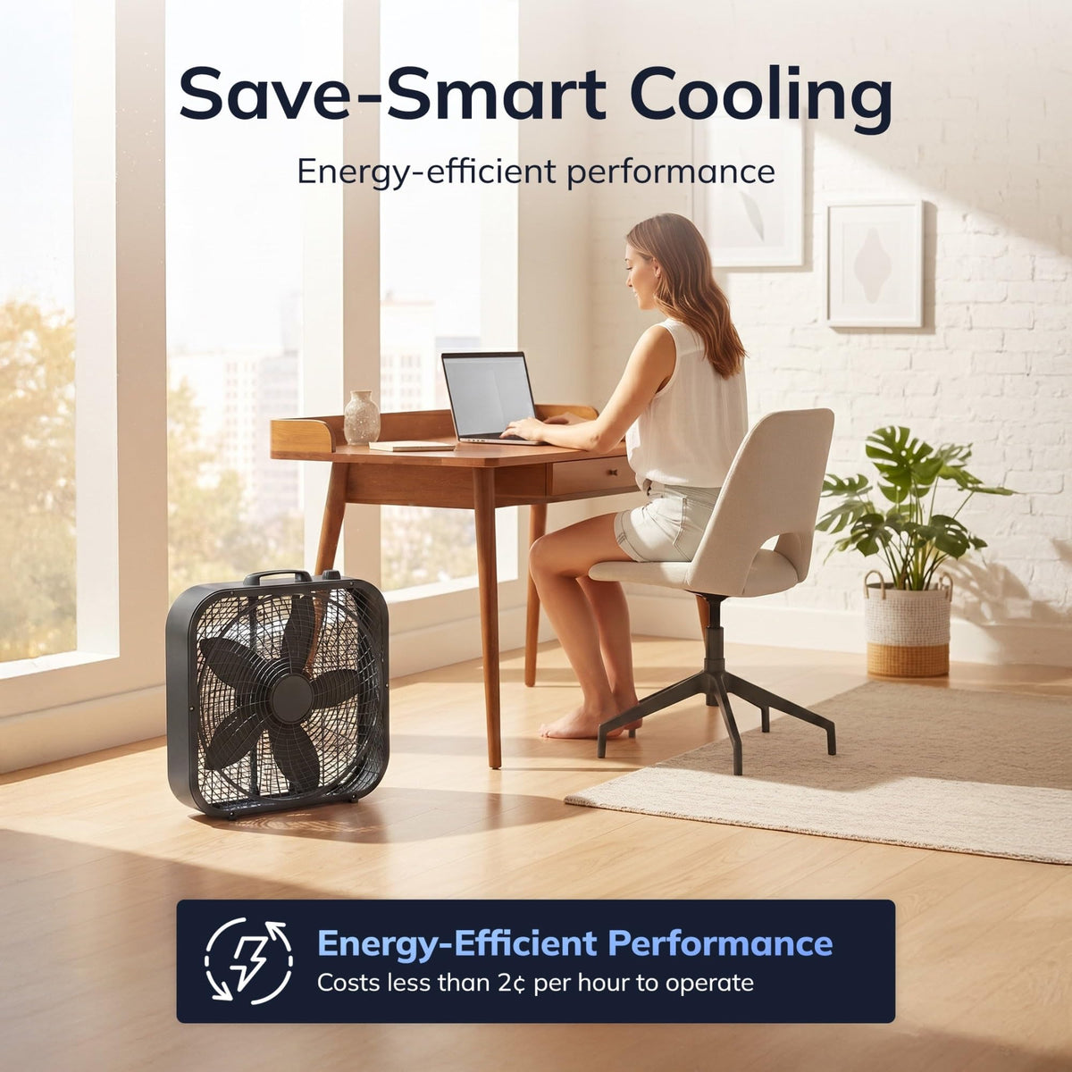 20" Classic Box Fan, 3 Speeds, Black R2820