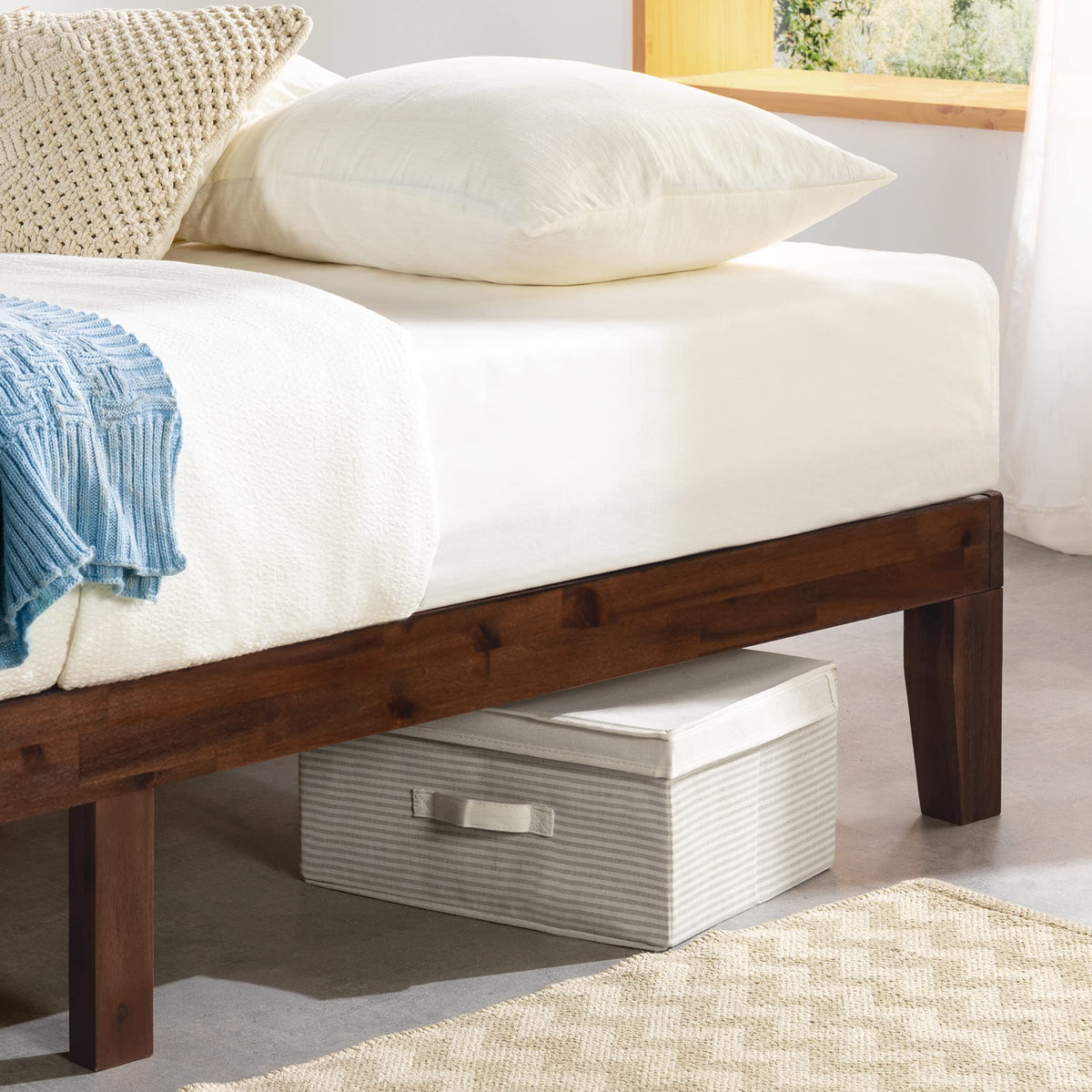 12-Inch Solid Wood Platform Bed, Twin, Espresso P977520