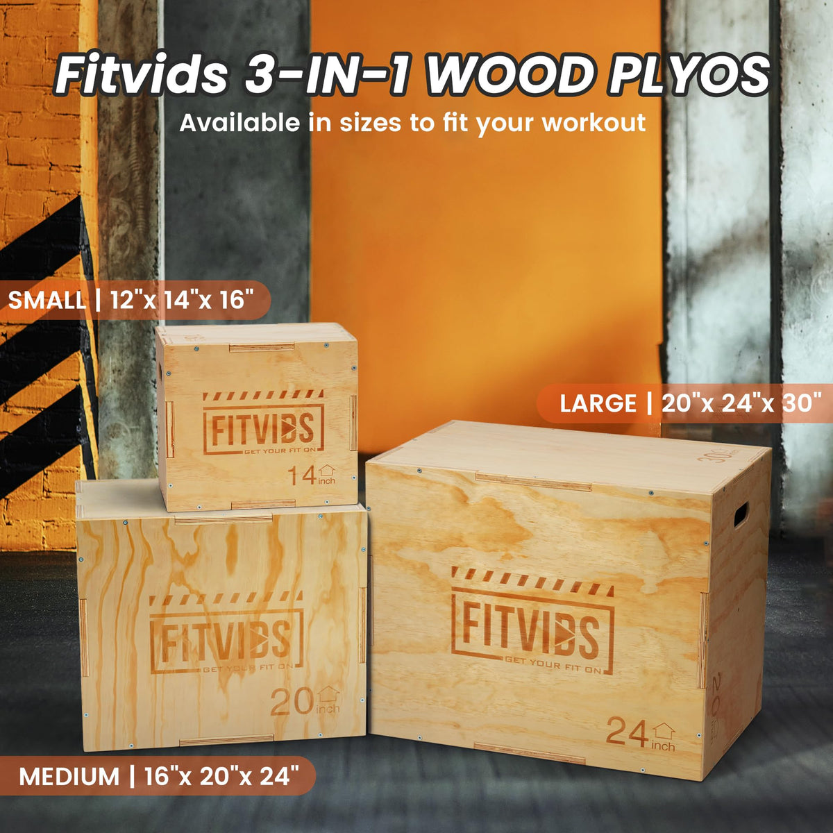 Wooden Plyo Box 30" x 24" x 20" S8371